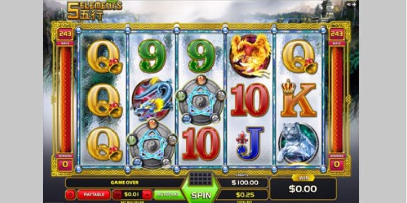 Five Elements - Tựa Game Quay Hũ Đỉnh Cao Trả Thưởng Uy Tín 3 Luật chơi của Five Elements Slot